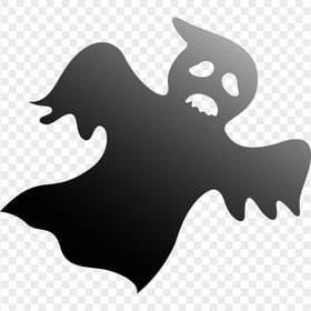 Halloween Horror Black Flying Ghost HD PNG