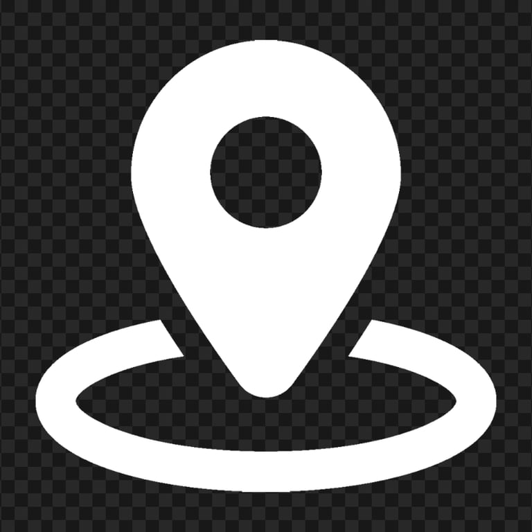 GPS Location White Symbol Icon Transparent PNG