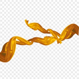 Yellow Golden Textile Silk Ribbon FREE PNG