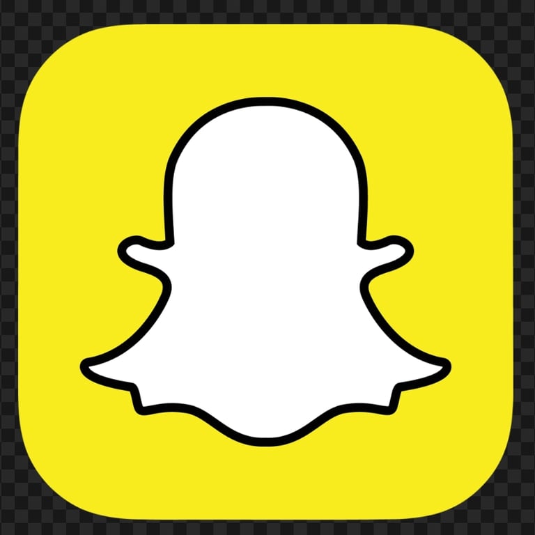 HD Snapchat Yellow Official Square App Logo Icon PNG Image Citypng