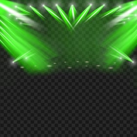 HD Green Stage Light Spots Effect PNG