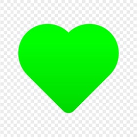 HD Green Heart Shape Transparent Background