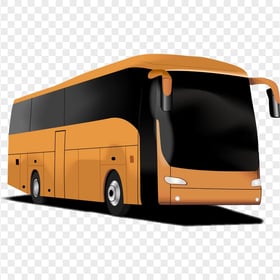 Orange bus illustration