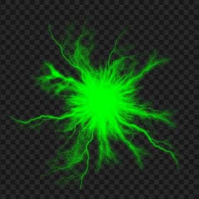 Download Green Electricity Energy Ball Effect PNG