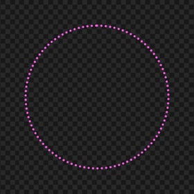 Dotted Pink Circle HD PNG