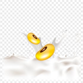 HD Milk Soy Splash White Liquid PNG