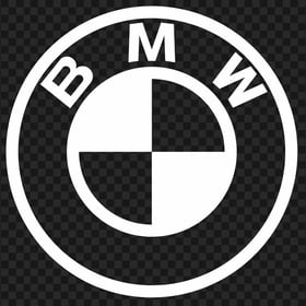 BMW White Outline Logo HD PNG