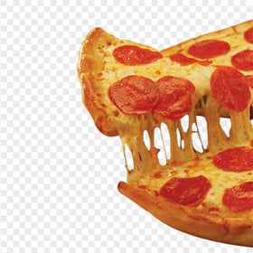 Cheesy Pepperoni Slice Of Hot Pizza HD Transparent PNG
