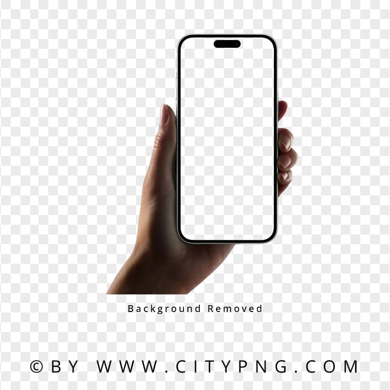 Apple iPhone 15 In Hand Mockup HD Transparent PNG | Citypng