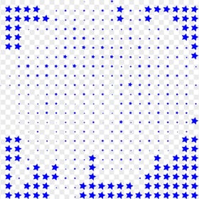 HD Dark Blue Polka Halftone Dots Stars Transparent PNG