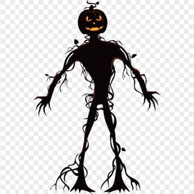 Halloween Pumpkin Man Monster Tree HD PNG