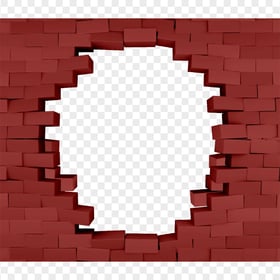 HD Wall Brick Hole Transparent Background