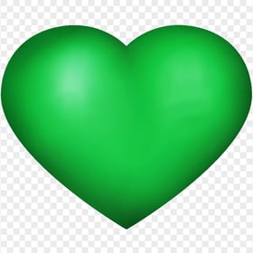 HD Green Heart Love Valentine Day Romantic PNG
