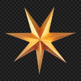 Christmas Golden Star HD Transparent PNG