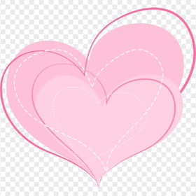Illustration Of Cute Pink Hearts Love Valentine