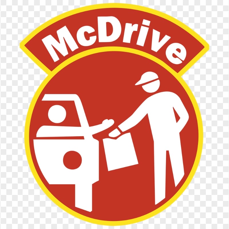 HD McDonalds McDrive Vector Logo Sign Icon PNG Image