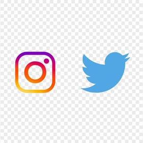 HD Instagram Twitter Logos Icons PNG