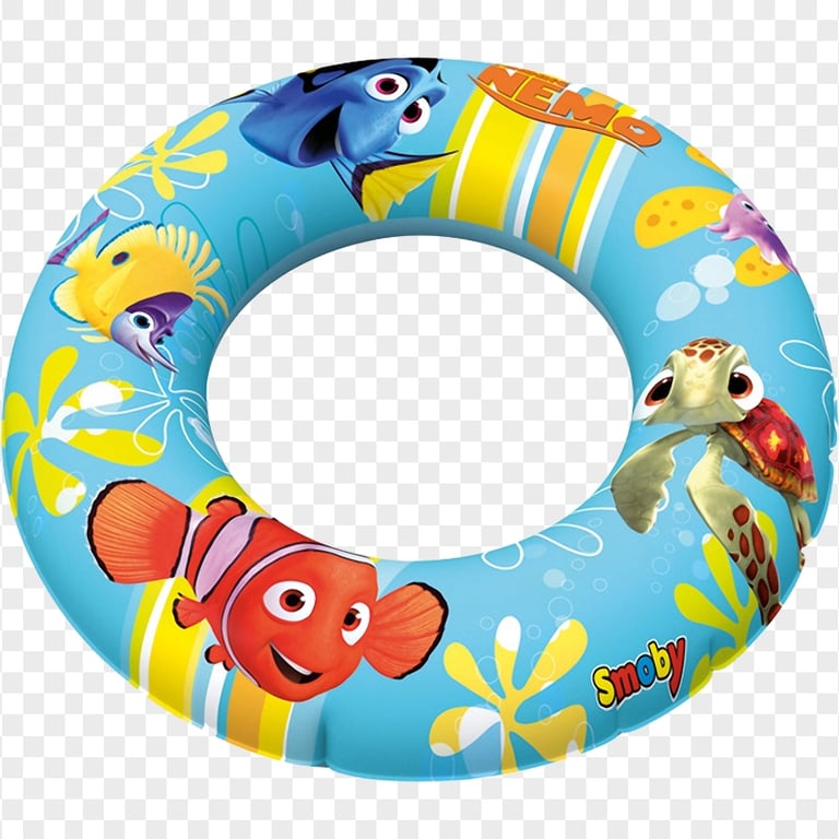 HD Nemo Inflatable Pool Floats Buoy Ring PNG