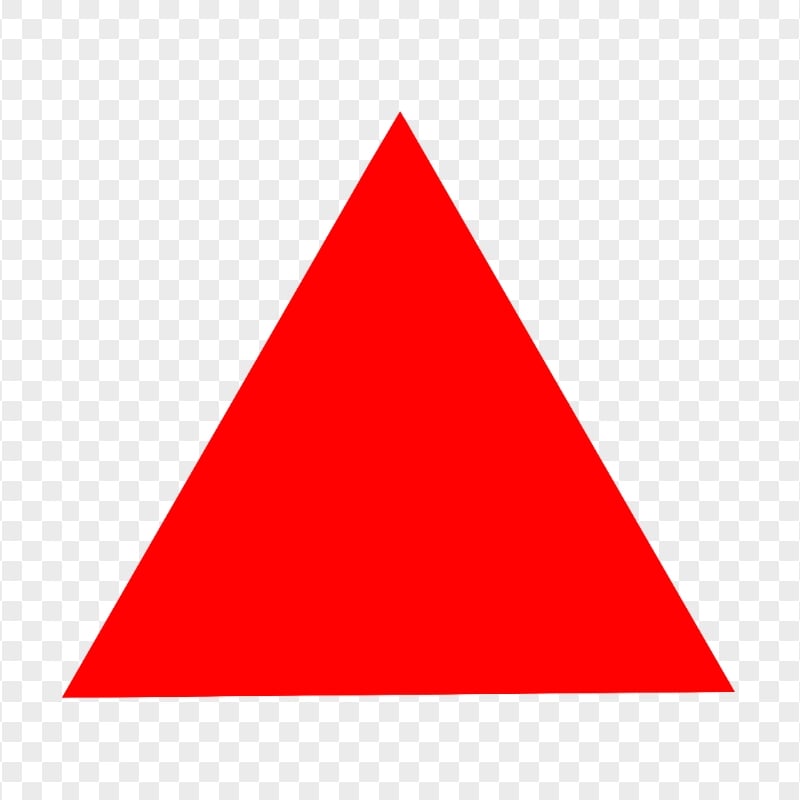 HD Red Triangle Transparent Background