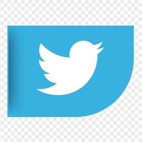 HD Twitter Ribbon Corner Top Left Icon PNG