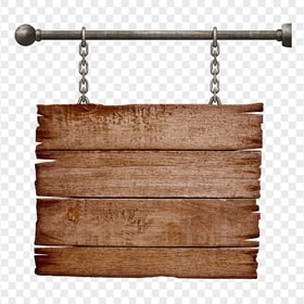 Hanging Brown Wooden Board Sign HD PNG