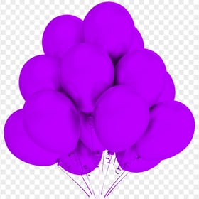 HD Purple Party Birthday Celebration Balloons PNG