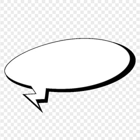 Rectangle Outline Cartoon Thought Bubble Speech