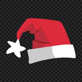 HD Flat Santa Claus Christmas Hat Vector Illustration PNG