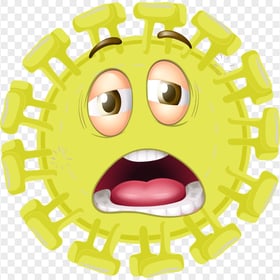Yellow Clipart Face Coronavirus Shape Illustration