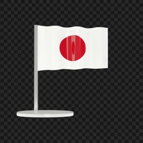 Illustration JPN Japan Flag Pole Icon PNG Image