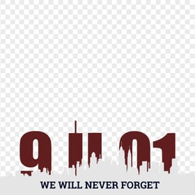 We Will Never Forget 11 September Illustration