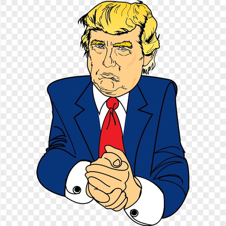 Donald Trump Clipart Cartoon Vector | Citypng