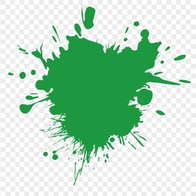 HD Green Color Paint Splash Transparent PNG