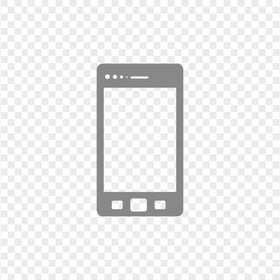 HD Grey Cell Phone Icon Transparent PNG