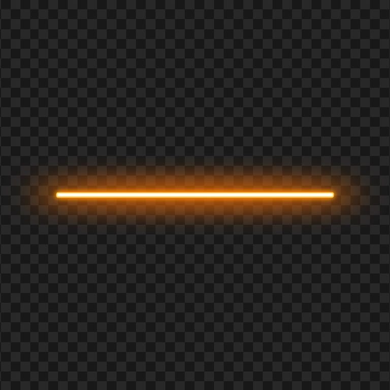 HD Orange Neon Glowing Line PNG Citypng