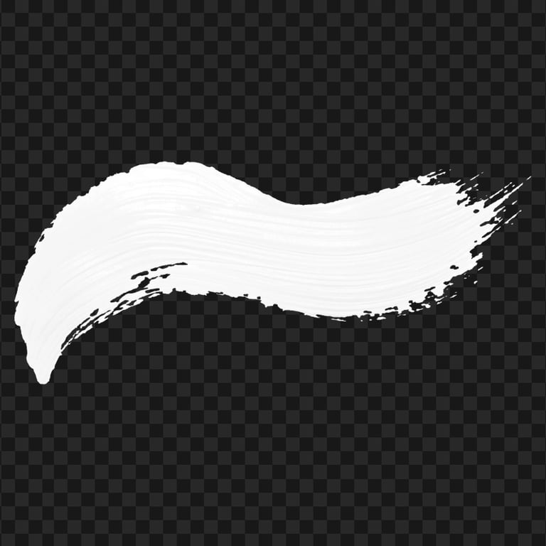 HD Real White Brush Stroke PNG