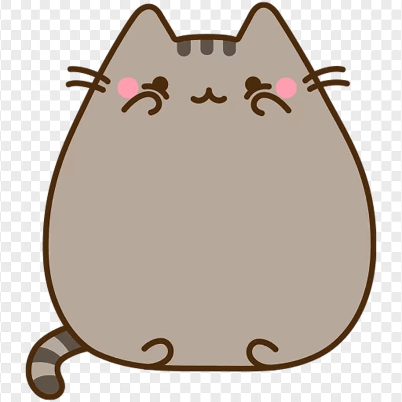 I am the Pusheen Cat Sticker Transparent Background | Citypng