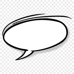 Balloon Oval Speech Bubble Cartoon Draw