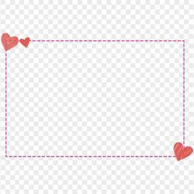 Download Love Valentine Hearts Frame PNG