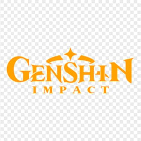 Genshin Impact Game Orange Logo Transparent PNG