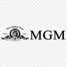 HD Black Metro Goldwyn Mayer MGM Logo PNG