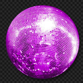 Download Disco Purple Light Ball PNG
