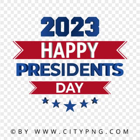 2023 Happy Presidents Day Logo Design HD PNG