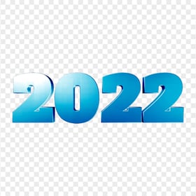 Download Blue 3D 2022 Text PNG