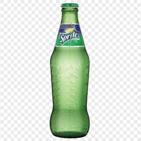 HD Cold Sprite Glass Bottle PNG