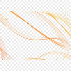 HD Orange Abstract Lines Transparent Background