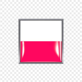 POL Square Flag Button Icon PNG