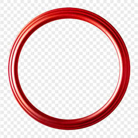 HD Red Circular Round Frame Transparent Background