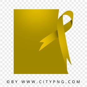 Square Bladder Cancer Yellow Template Design FREE PNG