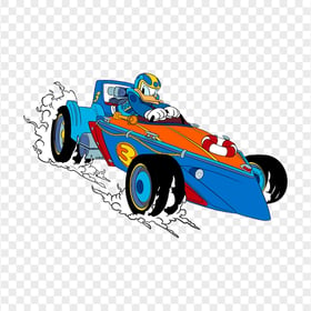 Donald Duck Drive Racing Car Download PNG